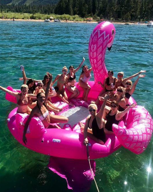 Private Boat Rental including the giant flamingo